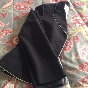 Black with white trim blazer